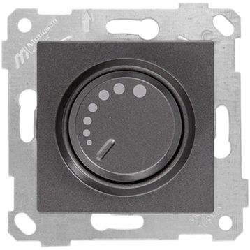 Mutlusan 600 W Çerçevesiz Rita Füme Işıklı Dimmer