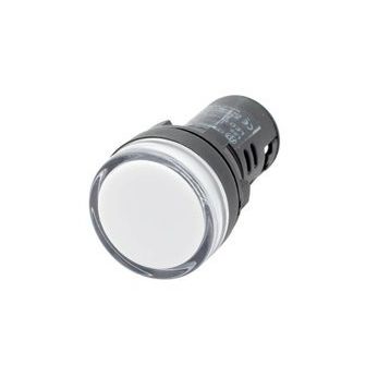 Mutlusan Beyaz 220v 22 mm Ledli Sinyal Lambası