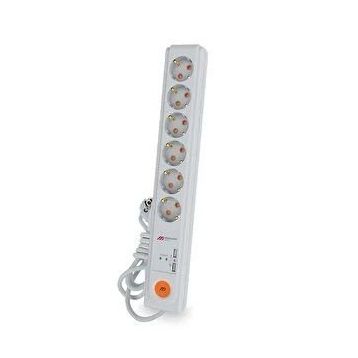 Mutlusan Ri-Tech 6'lı 1,5 mt Akım Koruma Usb'li Grup Priz