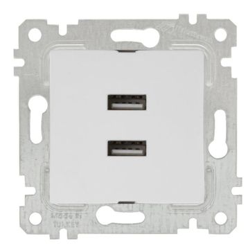 Mutlusan Rita Beyaz İkili Usb Şarj Prizi
