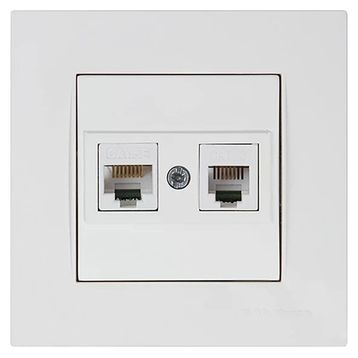 Mutlusan Rita Beyaz Rj12 CAT5E 5 Adet Telefon Data Priz