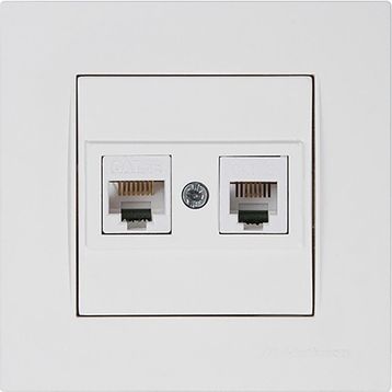 Mutlusan Rita Beyaz Rj12 CAT5E 5 Adet Telefon Data Priz