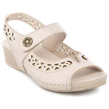 Muya 31130-045 Terra Krem Anatomik Taban Kadın Sandalet