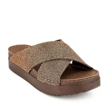 Muya 33232 Sling Bronz Kadın Terlik