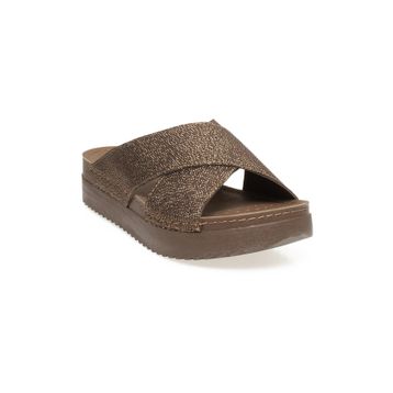 Muya 33232 Sling Bronz Kadın Terlik