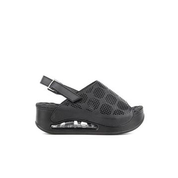 Muya Jambe 34221-001 Air-Max Taban Siyah Kadın Sandalet