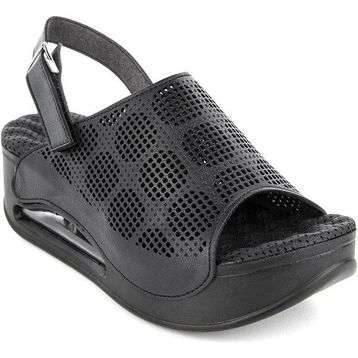 Muya Orthopedix Jambe Siyah Air Max Tabanlı Kadın Sandalet