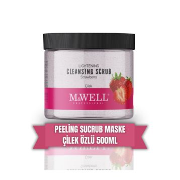 M&Well 500 ml Çilek Peeling Scrub Maske