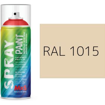 MxS RAL 1015 Açık Fildişi 400 ml Akrilik Sprey Boya