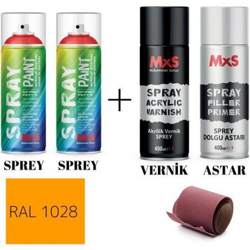MxS RAL 1028 Kavun Sarı 400 ML Akrilik Sprey Boya