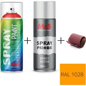 MxS RAL 1028 Kavun Sarı 400 ML Akrilik Sprey Boya