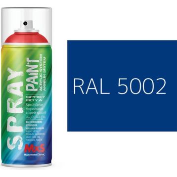 MxS RAL 5002 Lacivert 400 ml Akrilik Sprey Boya