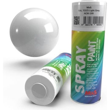 MxS RAL 7035 Açık Gri 400 ml Akrilik Sprey Boya