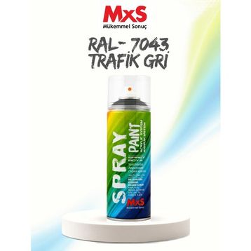 MxS RAL 7043 Trafik Gri 400 ml Akrilik Sprey Boya