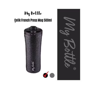 My Bottle 500 ml Siyah French Press Termos