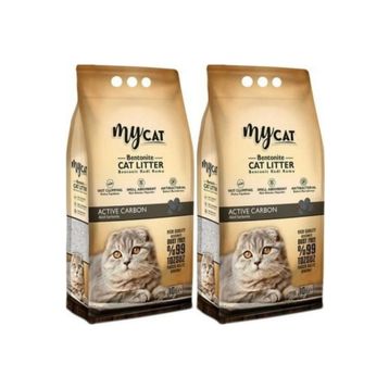 My Cat Aktif Karbonlu Topaklaşan 2x10 lt Bentonit Kedi Kumu