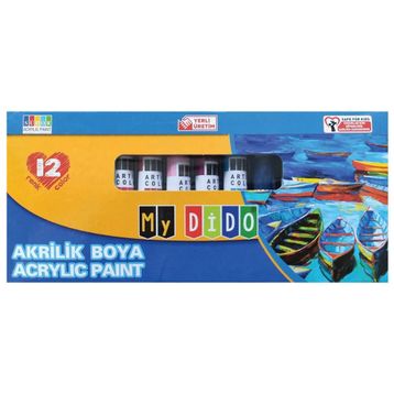 My Dido MY14 12 Renk 9 ml Tüp Akrilik Boya Set