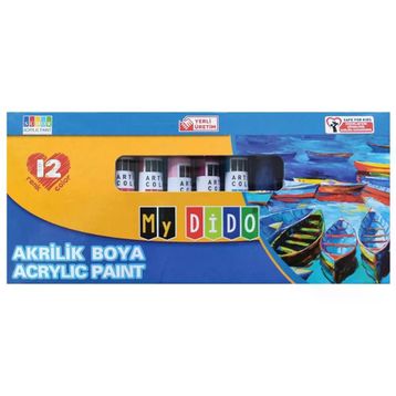 My Dido MY14 12 Renk 9 ml Tüp Akrilik Boya Set