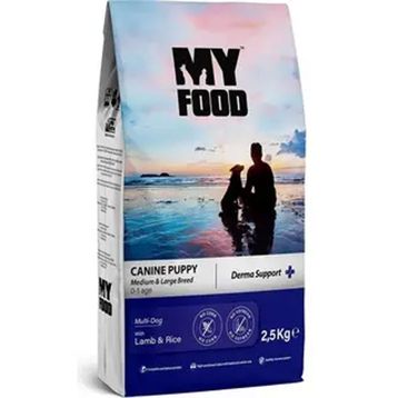 My Food Kuzulu Pirinçli Orta Büyük Irk Derma Support 2.5 kg Yetişkin Köpek Maması
