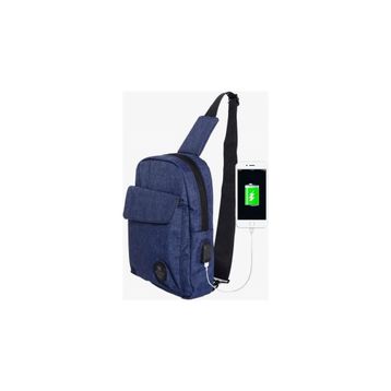 My Valice 1505 Lacivert Smart Bag Usbli Çapraz Göğüs Çantası