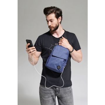 My Valice 1505 Lacivert Smart Bag Usbli Çapraz Göğüs Çantası