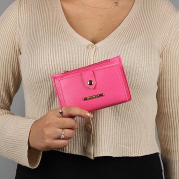 My Valice 1626 Pembe Kadın Deri Cüzdan ve Kartlık