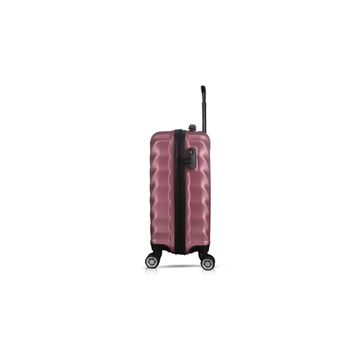 My Valice MV7231 Rose Gold Lotus Abs Kabin Orta Büyük Ve Makyaj Boy 4'lü Travel Valiz Seti