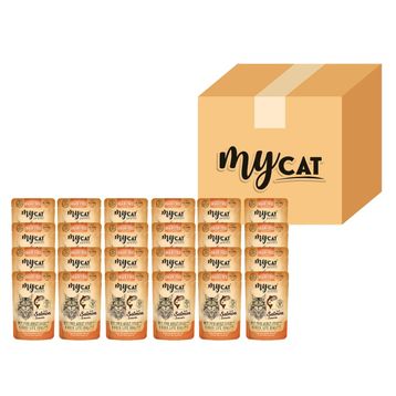 Mycat Somonlu 24×85 gr Yaş Mama