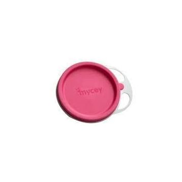 Mycey Kapaklı Pembe Mama Tabağı