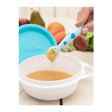 Mycey Mavi Yumuşak Uçlu Püre Kaşığı