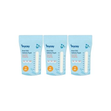 Mycey Tekli 3x25'li Paket Anne Sütü Süt Saklama Poşeti
