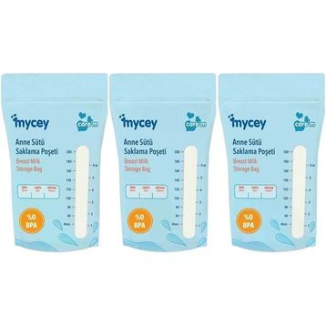 Mycey Tekli 3x25'li Paket Anne Sütü Süt Saklama Poşeti