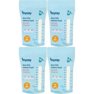 Mycey Tekli 4x25'li Paket Anne Sütü Süt Saklama Poşeti