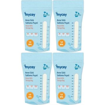 Mycey Tekli 4x25'li Paket Anne Sütü Süt Saklama Poşeti