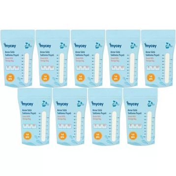 Mycey Tekli 9x25'li Paket Anne Sütü Süt Saklama Poşeti