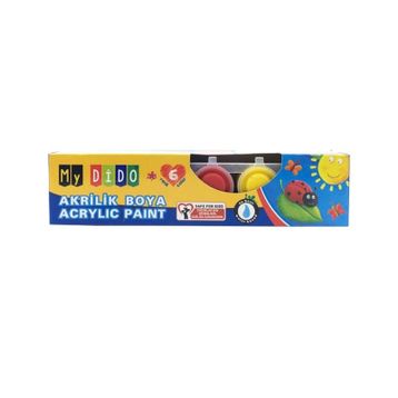Mydido 6 Renk 6x22 ml Akrilik Boya