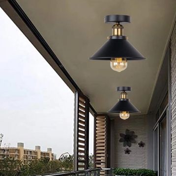 Mylights 23 cm Retro Rustik Plofonyer Tavan Rustik vize Metal Avize