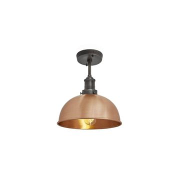 Mylights 30 cm Retro Rustik Bakır Tavan Avize Rustik Avize