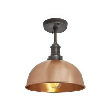 Mylights 30 cm Retro Rustik Bakır Tavan Avize Rustik Avize