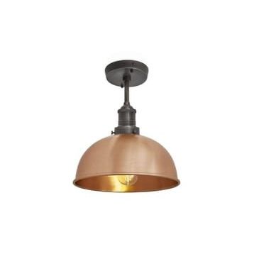 Mylights 30 cm Retro Rustik Bakır Tavan Avize Rustik Avize
