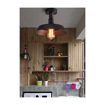 Mylights 30 cm Retro Rustik Metal Avize Plofonyer Tavan Avize