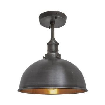 Mylights Mat Siyah 30 cm Retro Rustik Tavan Avize Rustik Avize