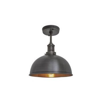Mylights Mat Siyah 30 cm Retro Rustik Tavan Avize Rustik Avize