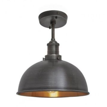 Mylights Mat Siyah 30 cm Retro Rustik Tavan Avize Rustik Avize