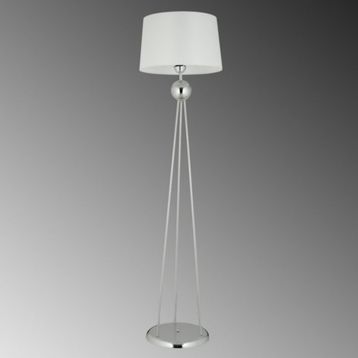 Mylights Modern Krom Gövde Beyaz Başlık Köşe Lambası Lambader