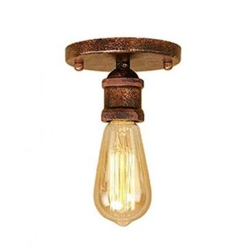 Mylights MYL002413 Bakır Armatü Eskitme Bakır 10x10 cm Eskitme Patinalı Tavan Avize Aplik