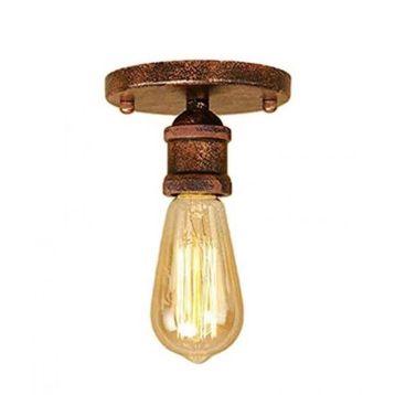 Mylights MYL002413 Bakır Armatü Eskitme Bakır 10x10 cm Eskitme Patinalı Tavan Avize Aplik