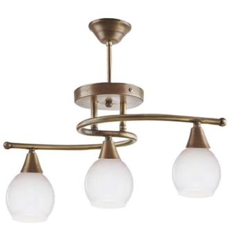 Mylights Opal Camlı Üçlü Tavan Plofonyer Avize