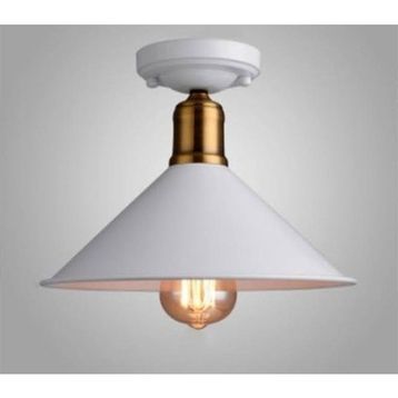 Mylights Retro Rustik 30 cm Beyaz Tavan Avize