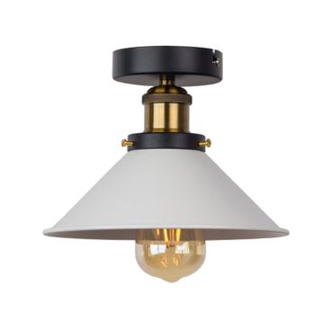 Mylights Retro Rustik Beyaz Plofonyer Tavan Avize